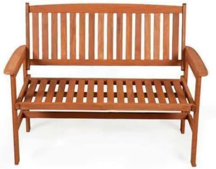 Garden Mile Traditional Wooden Garden Bench Weather Resistant 3-Seater Wooden Garden Furniture Solid Hardwood Construction Indoor &amp; Outdoor 3 seater garden furniture Easy Assemble