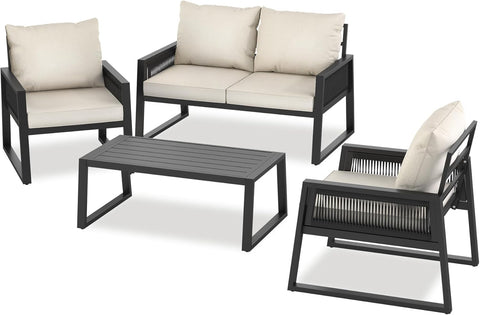 Garden Furniture Set in Modern Corded Design