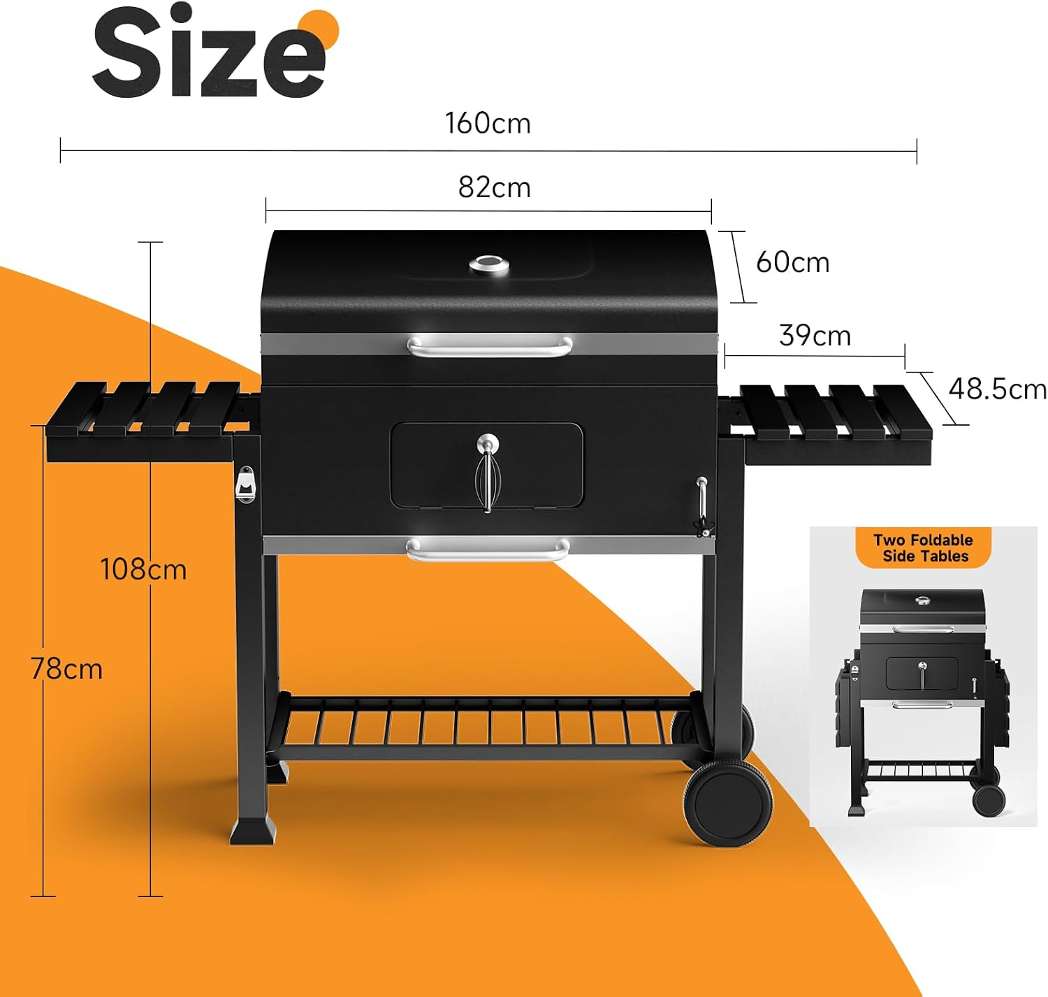 XXXL Smoker Charcoal BBQ