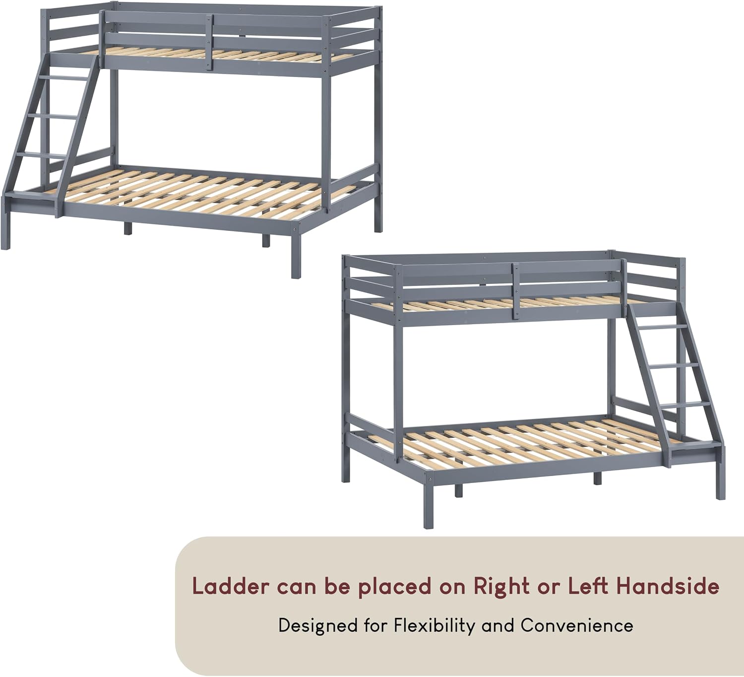 Bunk Bed Frame with Ladder