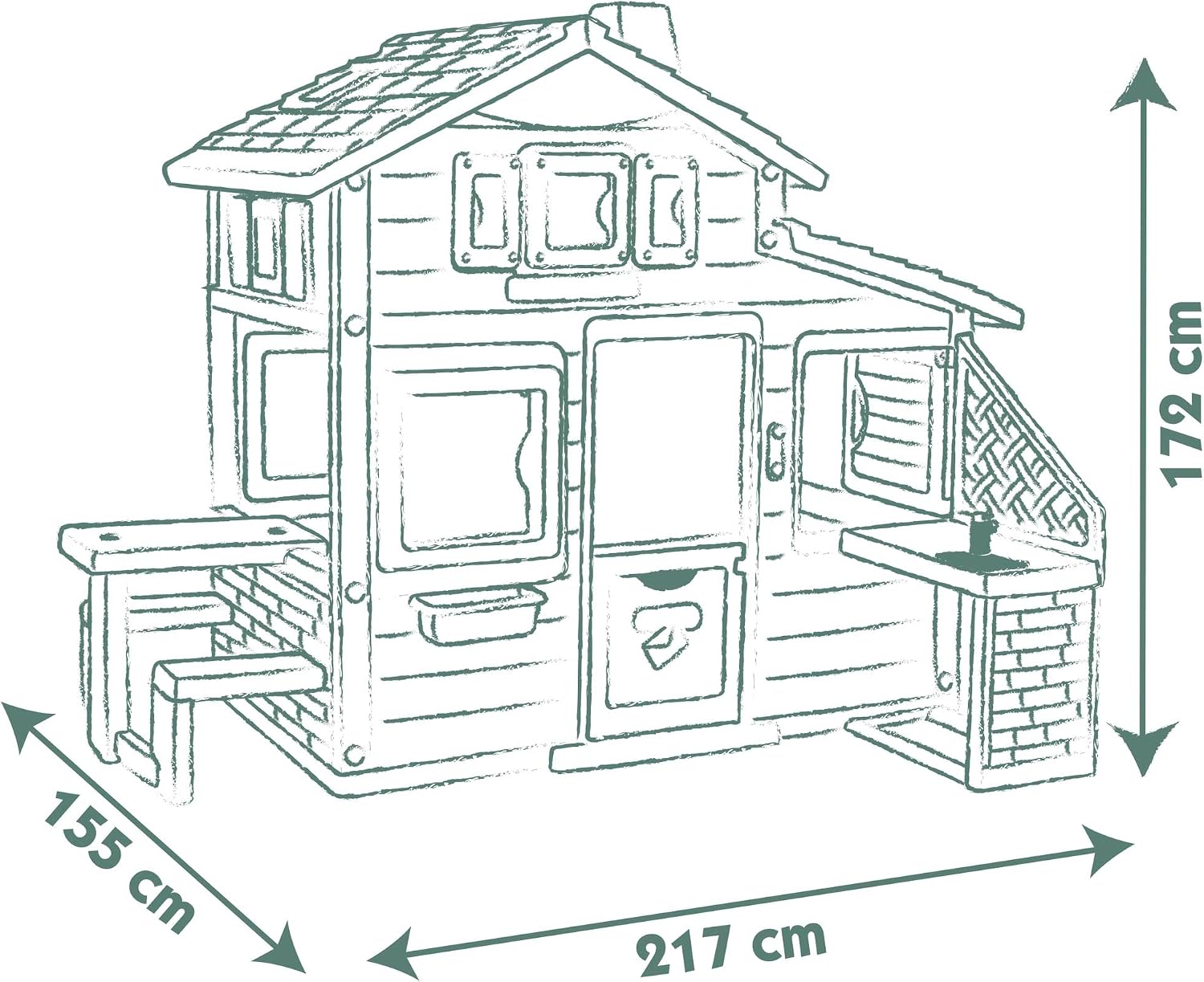 PLAYHOUSE suitable for indoor or outdoor use