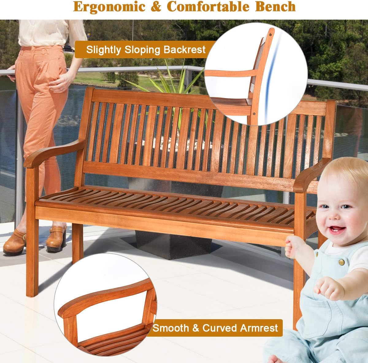 2 Seater Garden Bench