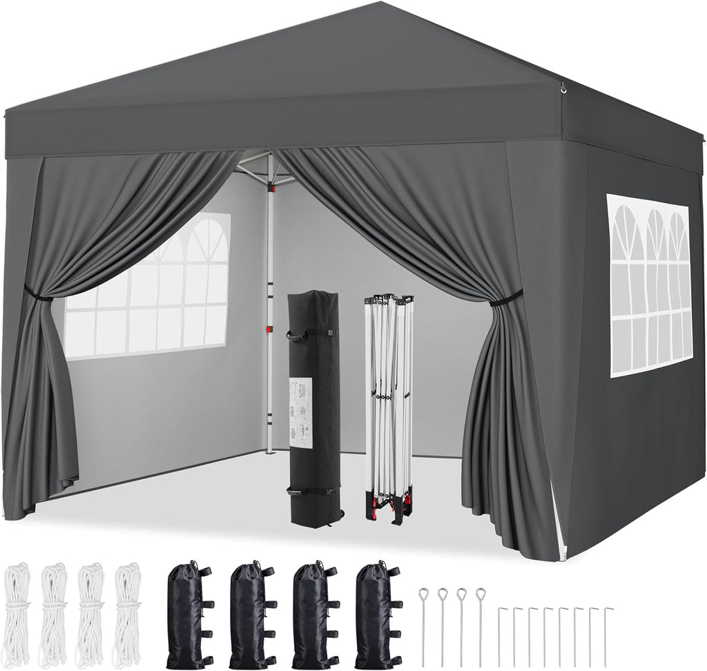 3m × 3m Pop-Up Gazebo with 4 Removable Side Panels