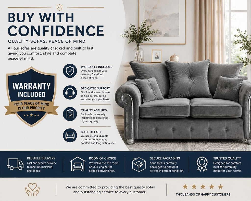 Grey Velvet Corner Sofa