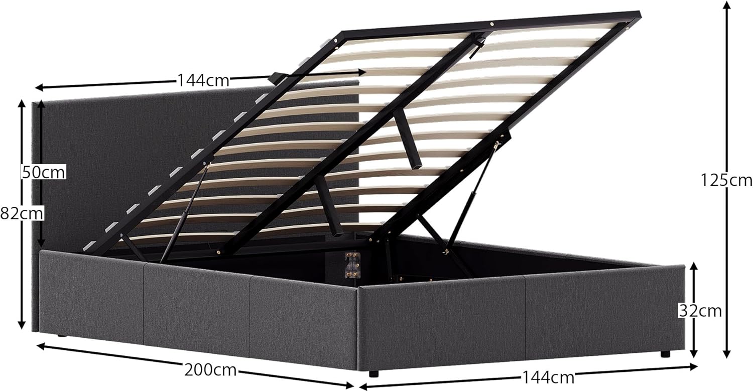 Veronica Double Ottoman Bed Frame