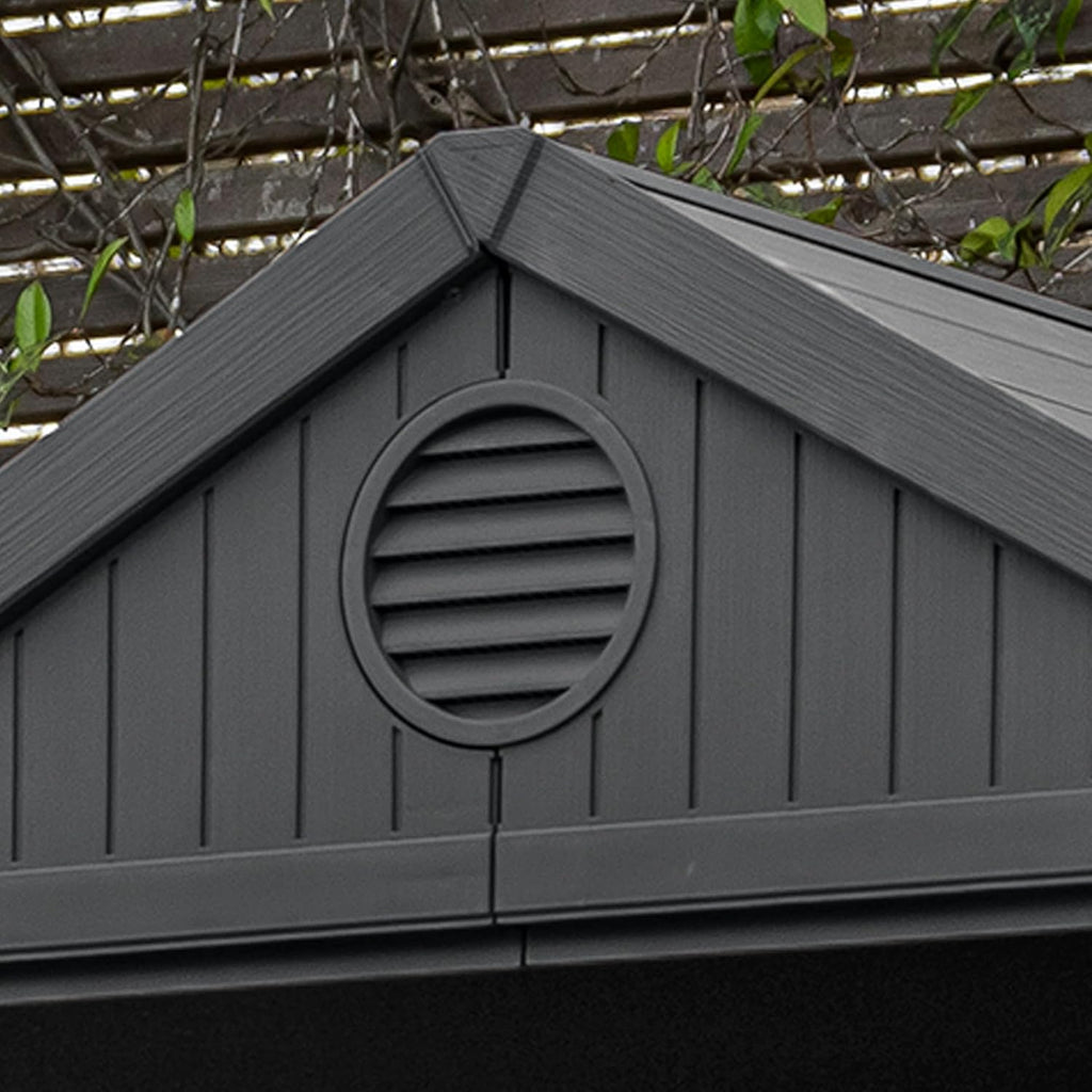 4x4 Outdoor Storage Shed - Grey