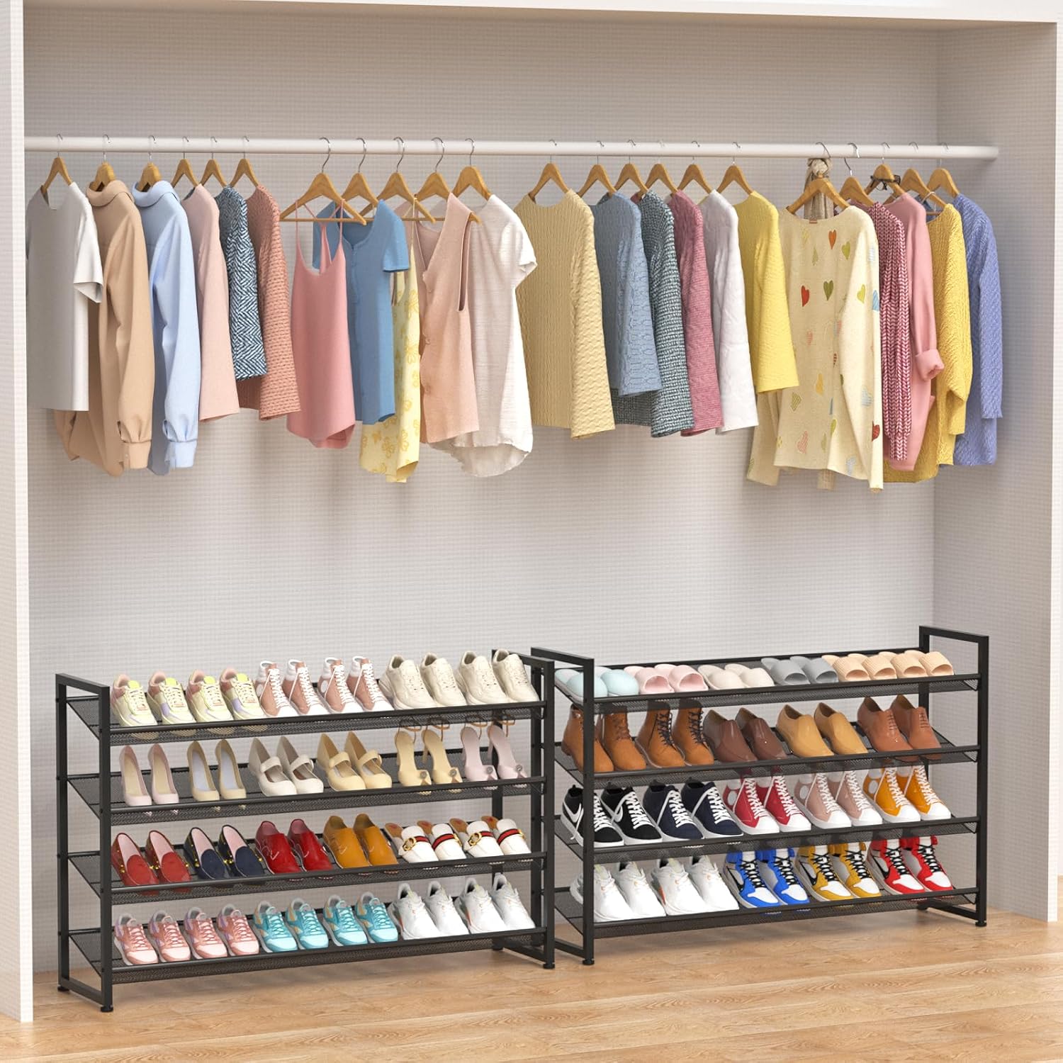 Large Shoe Rack 8 Tier Shoe Organizer