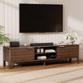 Wooden TV Stand Cabinet - 150cm Long TV Unit With Storage And Adjustable Shelves
