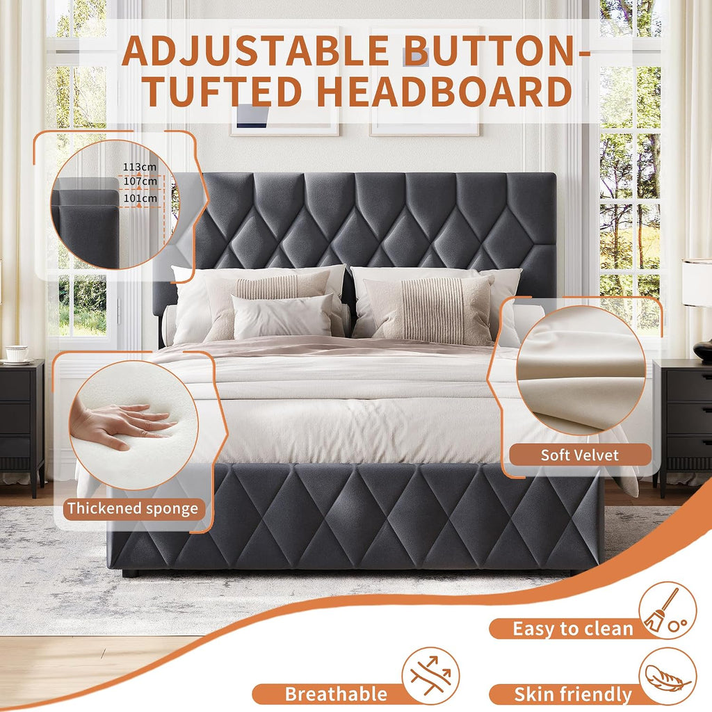 Ottoman Double Bed Frame