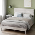 Double Upholstered Bed Frame with Headboard (135 x 190 cm)