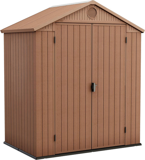 Apex Double-Door Outdoor Garden Storage Shed