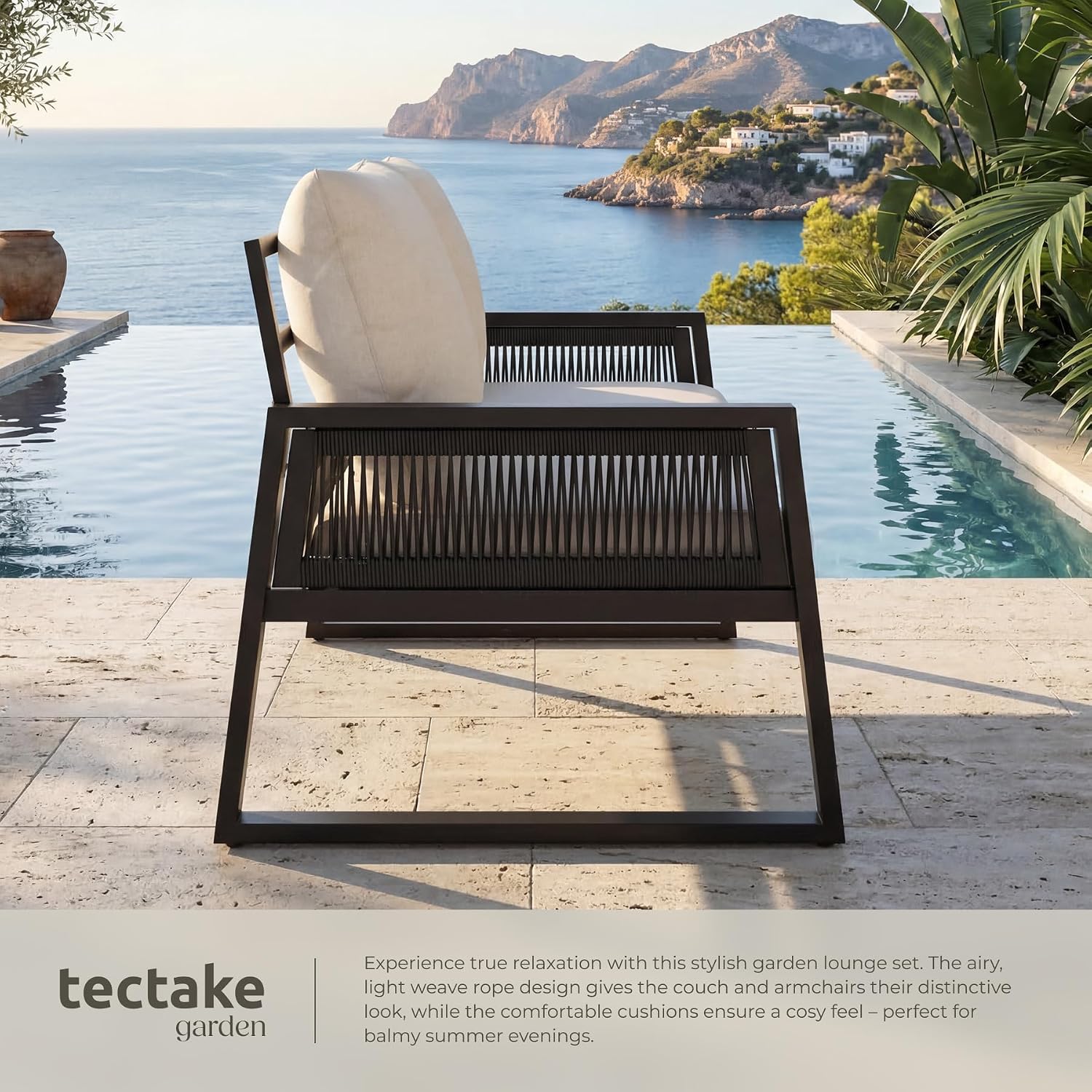 Garden Furniture Set in Modern Corded Design