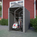1.8M*1M Garden Waterproof Anti-UV Bike Storage Tent Bicycle Motorcycle Shed Shelter Outdoor Backyard Steel Frame PE Cover Zipper Door Small Grey