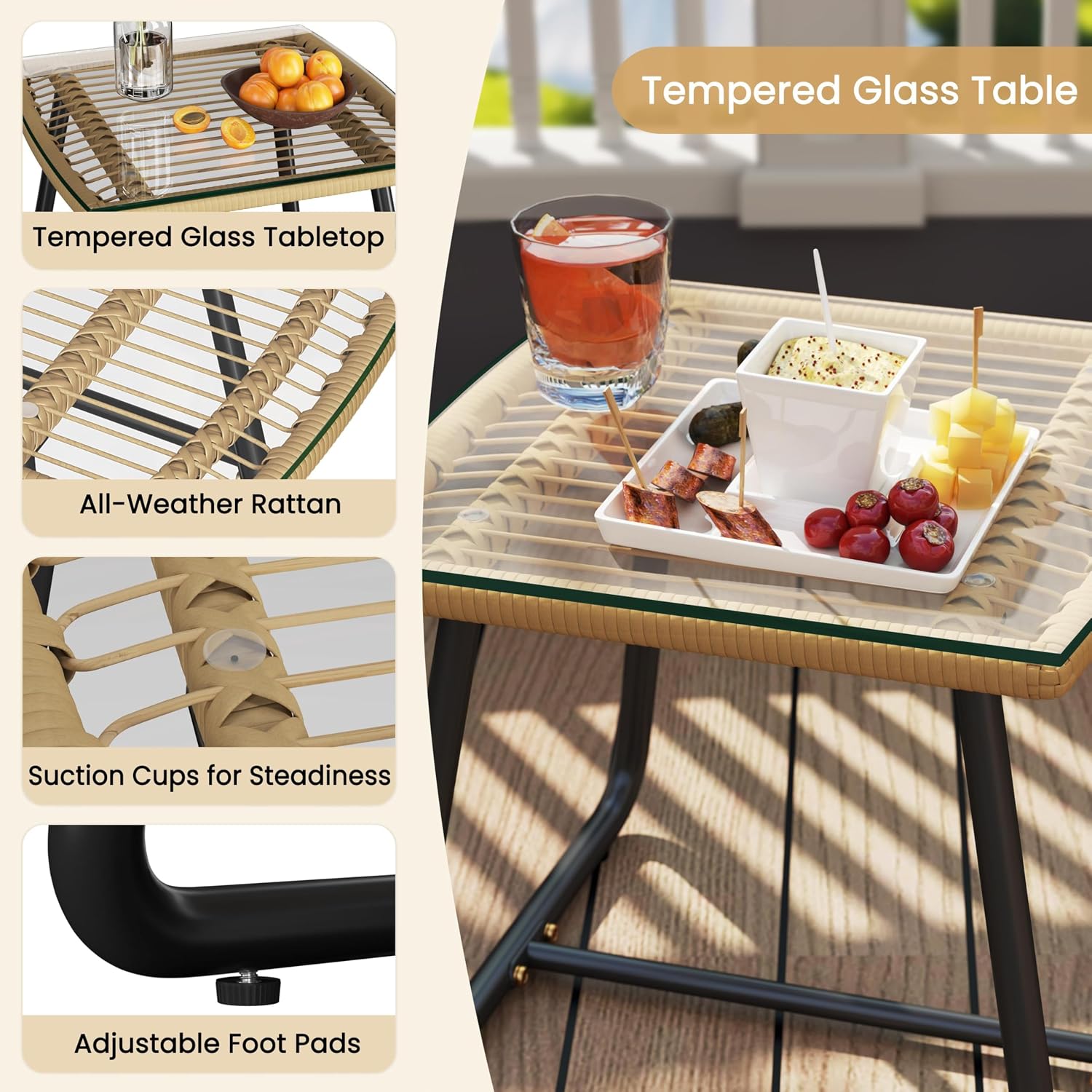 3 Pieces Bistro Set