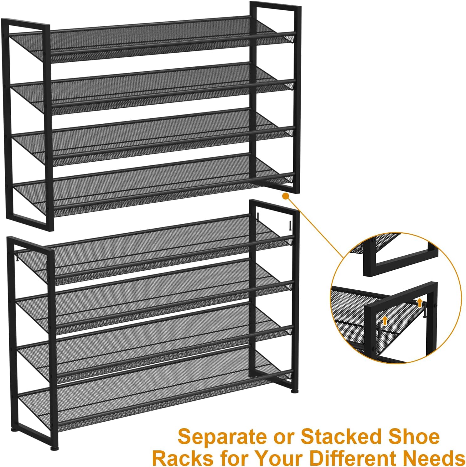 Large Shoe Rack 8 Tier Shoe Organizer