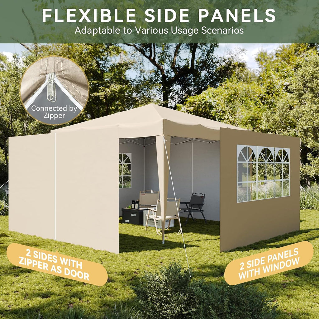 Gazebo with Sides 3m x 3m
