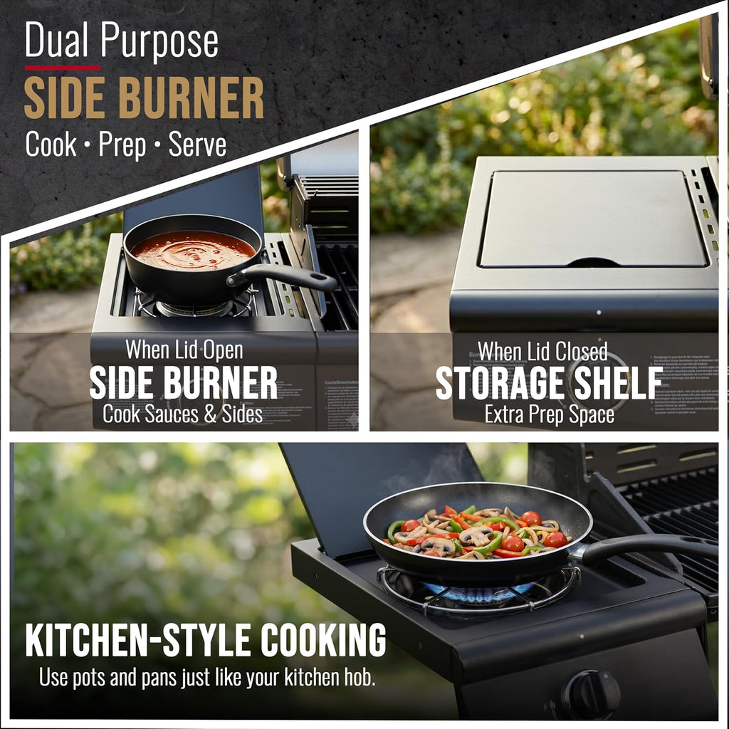 5 Gas Burner 4+1 Barbecue Grill