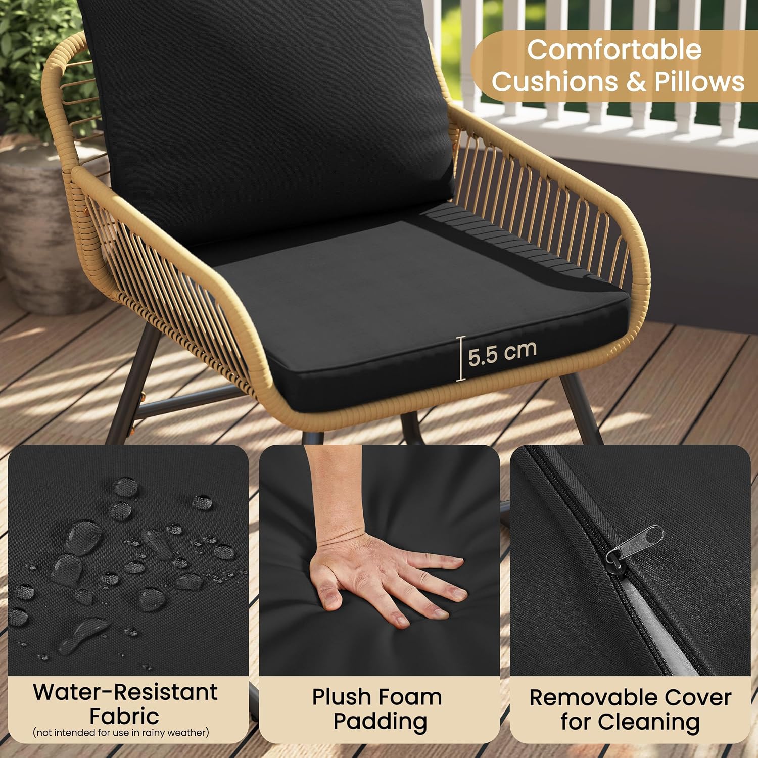 3 Pieces Bistro Set