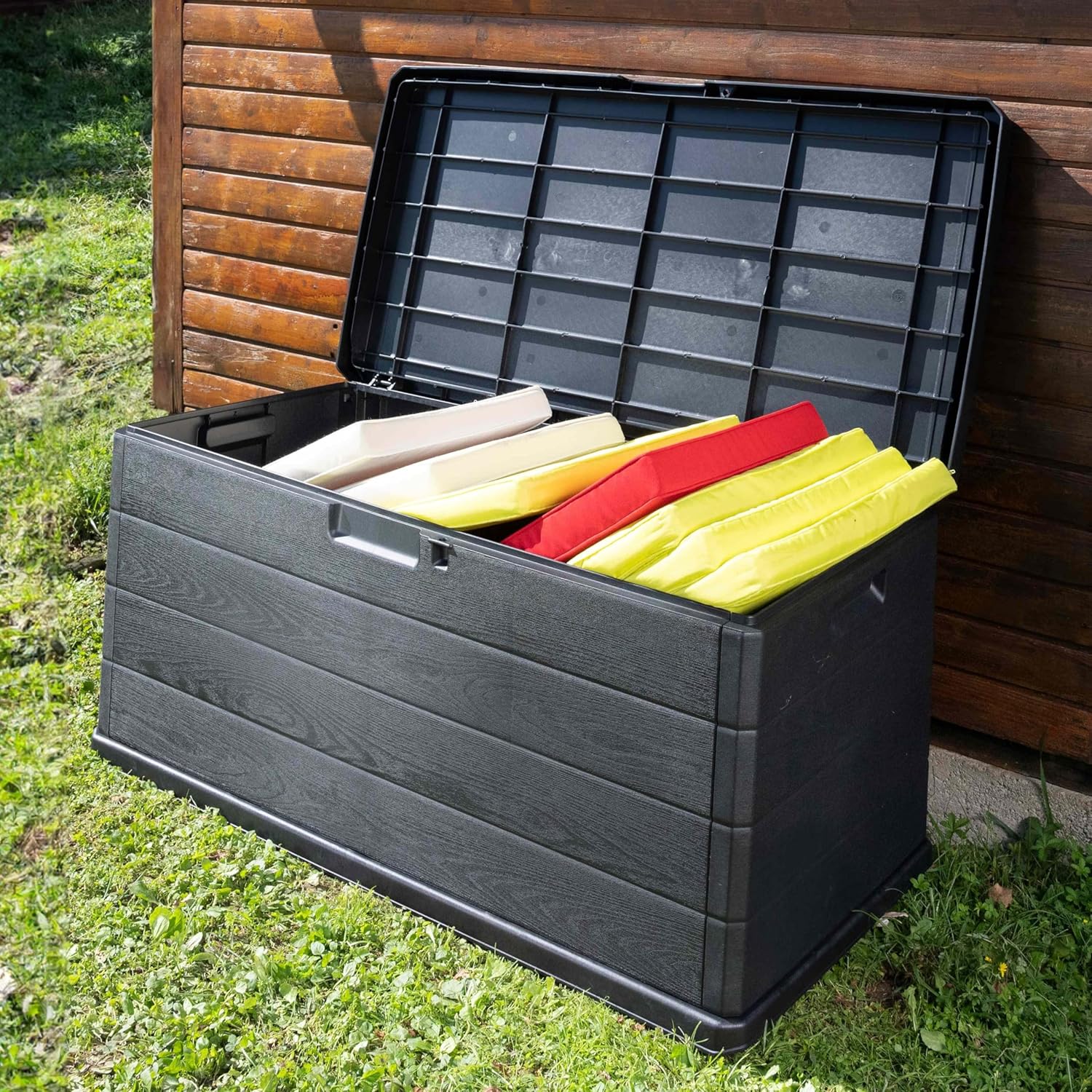 GARDEN 350L Heavy Duty Plastic Garden Storage Box